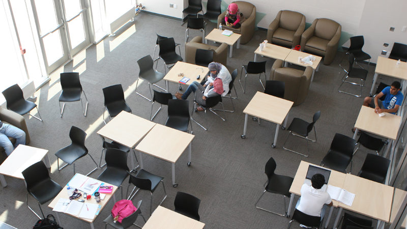 student lounge in the International Centre