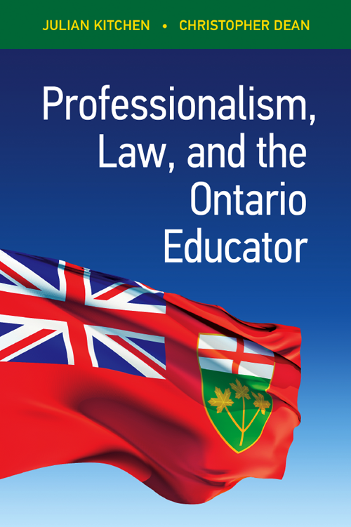 Professionalism, Law and the Ontario Educator