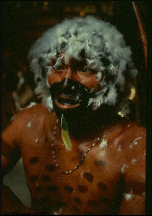 A Yanomama warrior seeks revenge on a neighbouring tribe. Photo courtesy of Bert D'Amico