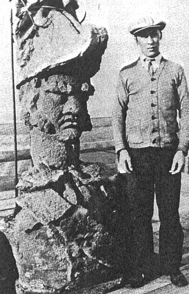 The weathered torso of Brock's Monument, 1930
