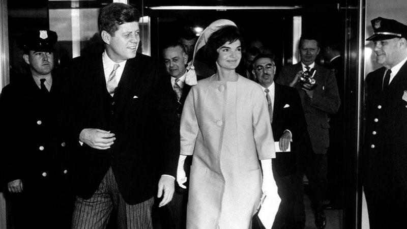The Sixties, a new library database, offers memorabilia and more from this important decade.  Public domain image of President John F. Kennedy and First Lady Jacqueline Kennedy (1961), courtesy of the John F. Kennedy Presidential Library & Museum.”
