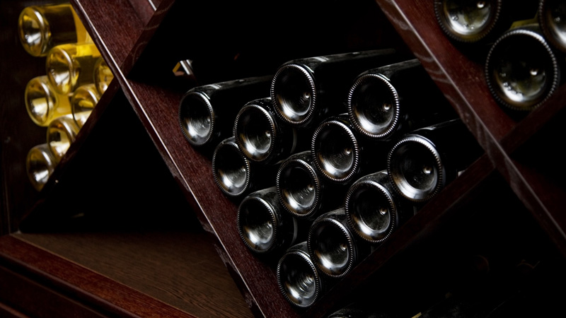 stock photo of wine bottles