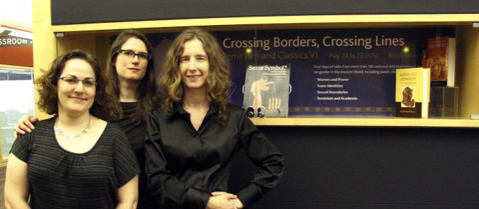 Fanny Dolansky, Katharine von Stackelberg and Allison Glazebrook from the Department of Classics are co-organizing Feminism and Classics VI: Crossing Borders, Crossing Lines, which takes place at Brock from May 24 to 27