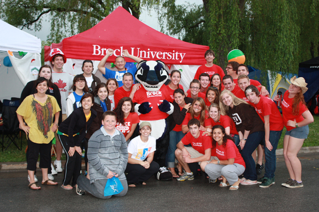 Brock's team in last year's Relay for Life.