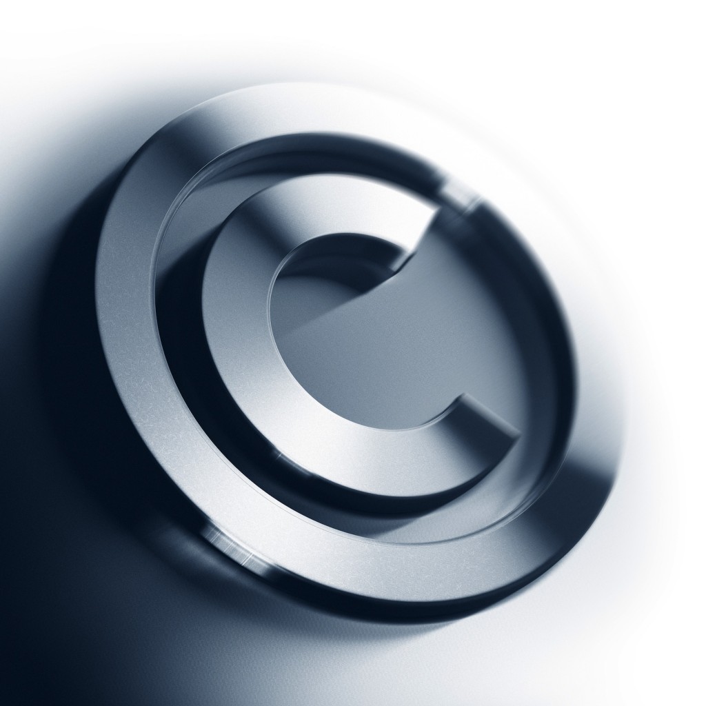 Copyright symbol background