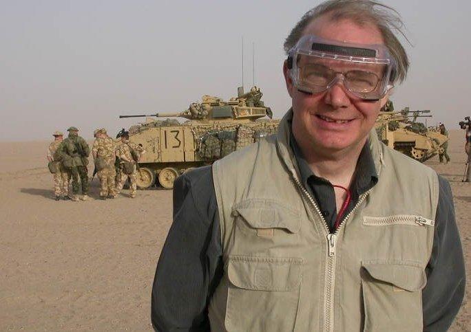 Goodspeed with British troops in southern Iraq, 2003