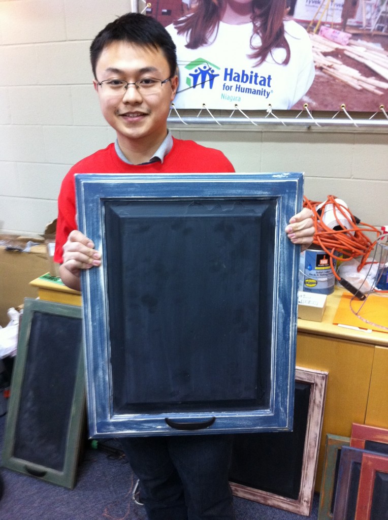 Brock student Peng (Jason) Xin spent his reading week helping Habitat for Humanity in Niagara. 