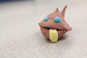 One of the creations made with Anonymous Artist Friend's playdough,