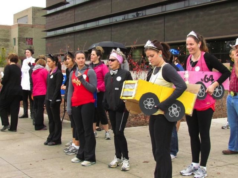 Runners take their mark at the start of the United Way Halloween 5K Fun Run last year. The third annual edition of the event happens again Thursday. 