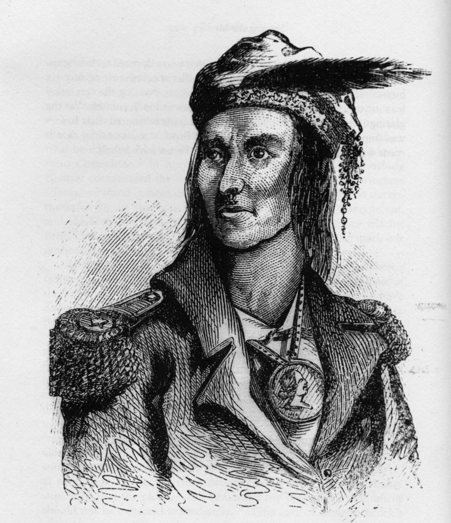 Chief Tecumseh from Benson Lossing’s book “Pictorial Field Book of the War of 1812."