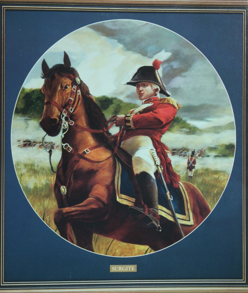 Maj.-Gen. Sir Isaac Brock painting before its recent restoration