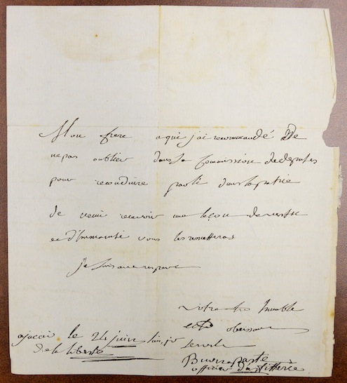 Letter signed by Napoleon found in Brock Library 