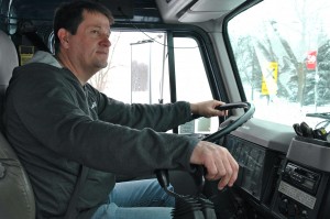 Plow driver Bob Rattew: "You try to keep up."