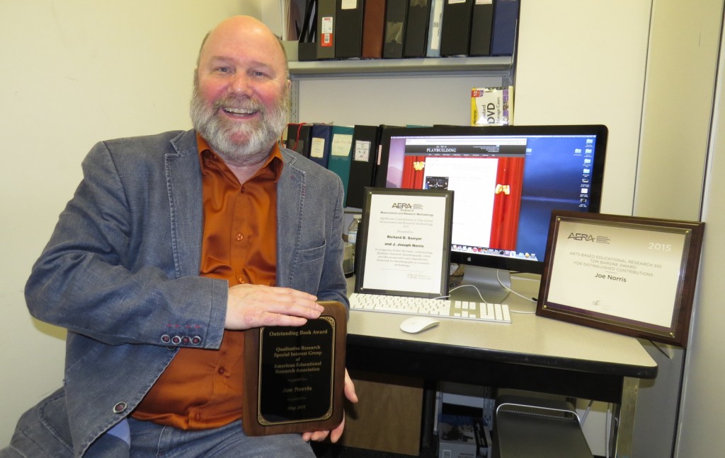 Joe Norris was recently presented with two international awards and one from Brock for his unique approach to research.
