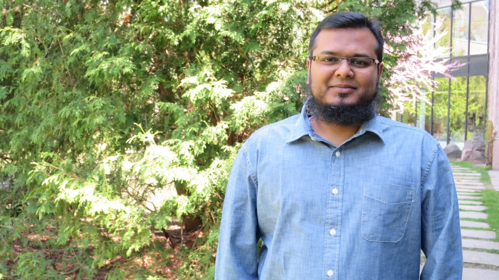 Zahid Rahman, who is working toward his master's degree in management, was recognized Thursday at the Graduate Student Awards and Door Recognition Reception.