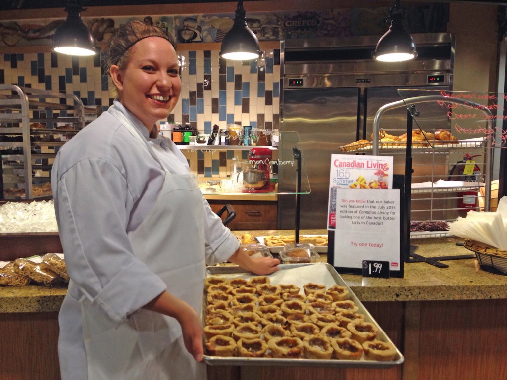 Pastry chef Heather Dickie shows off some of her freshly made butter tarts, which Canadian Living deemed some of the best in Ontario.