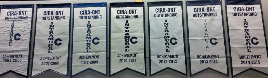 Brock's seven CIRA Ontario banners. 