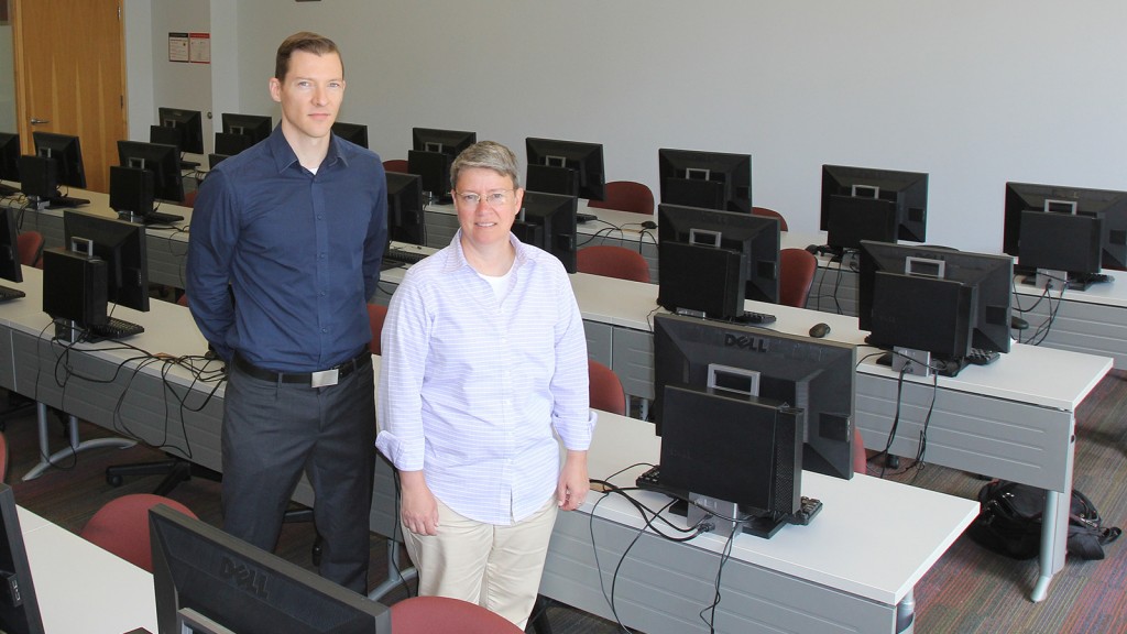 Jonathan Younker, left, will soon be Brock’s Interim University Librarian while Laurie Morrison will be the Interim Associate University Librarian, Collections and Liaison Services. Elizabeth Yates, not pictured, will be the Acting Head, Liaison Services. 