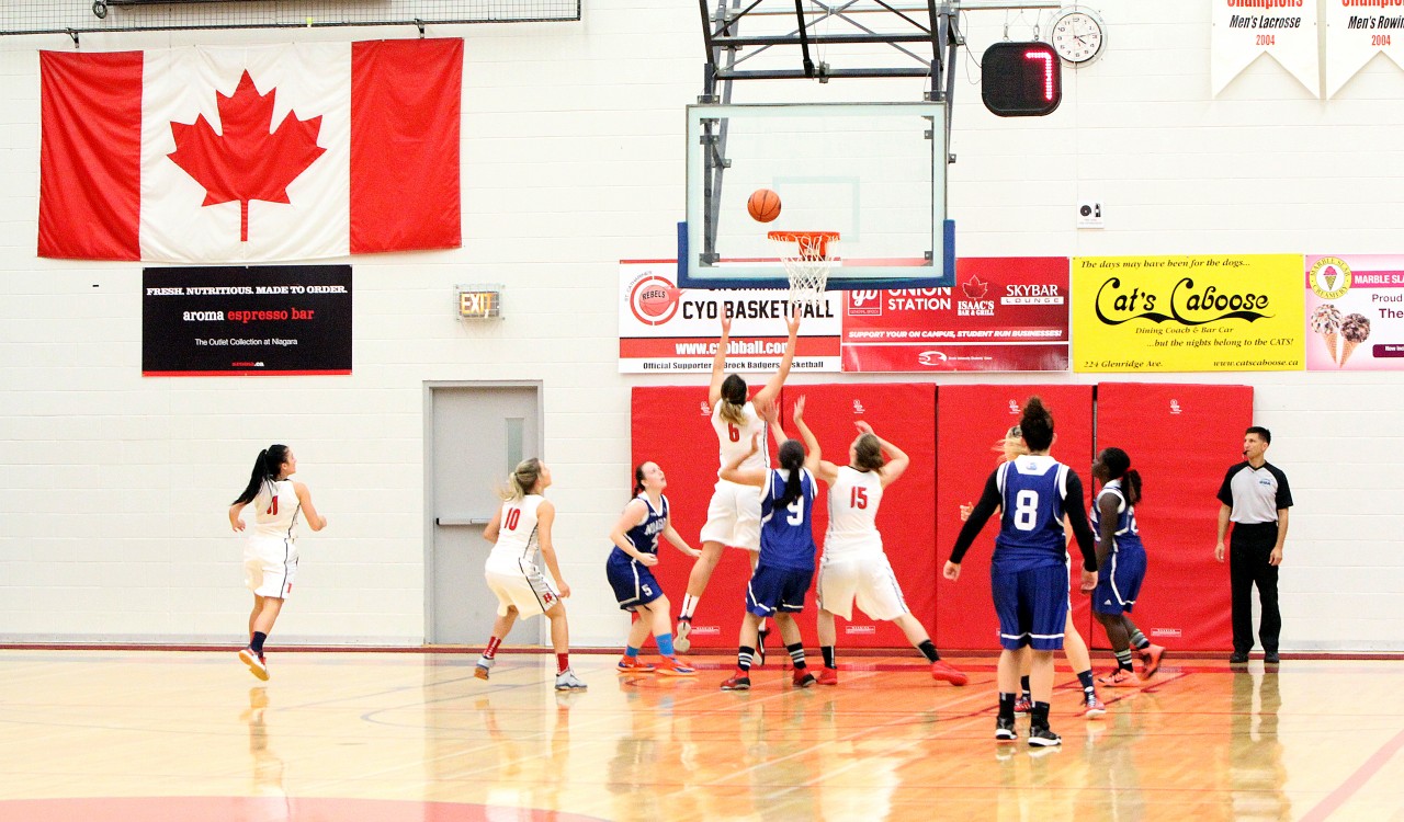 The Brock University women's basketball team plays the Niagara College team during the annual Peninsula Hoops Classic on Saturday, Sept. 26.