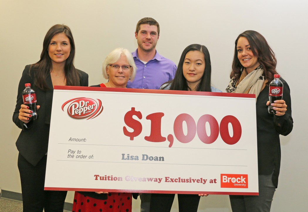 Also winning one of the $1,000 grand prizes was Brock student Lisa Doan.