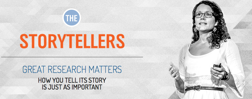 Storytellers logo with the words Research Matters