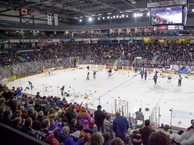 Ice Dogs game at the Meridian Centre