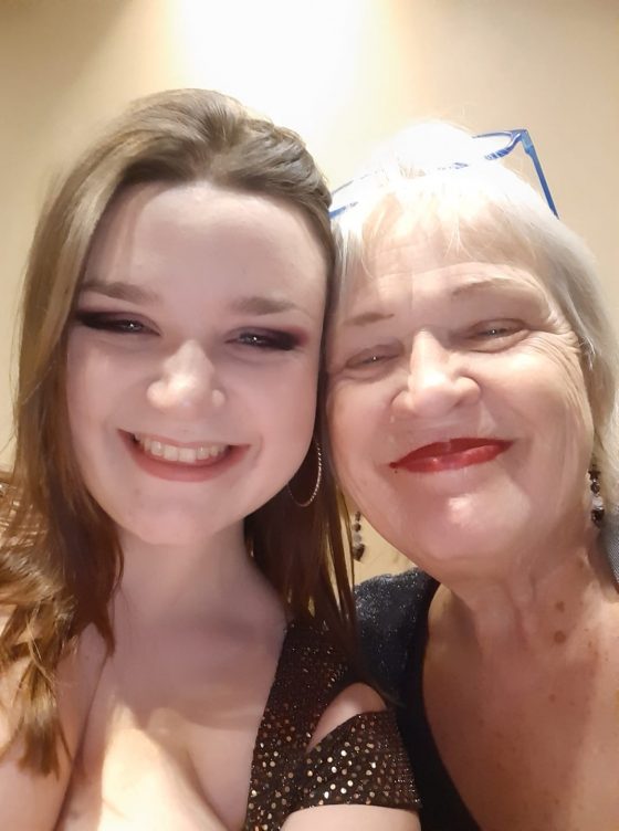 Caroline and VISA student