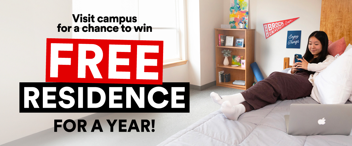 Visit campus for a chance to win free residence for a year!