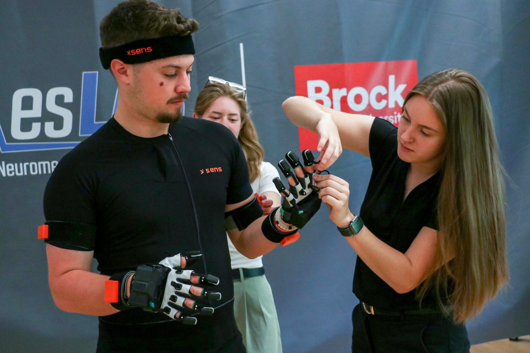 Students studying biomechanics