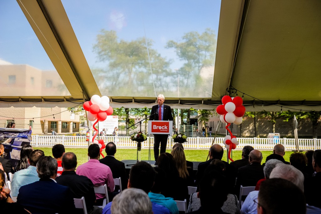 Interim Dean Barry Wright at podium