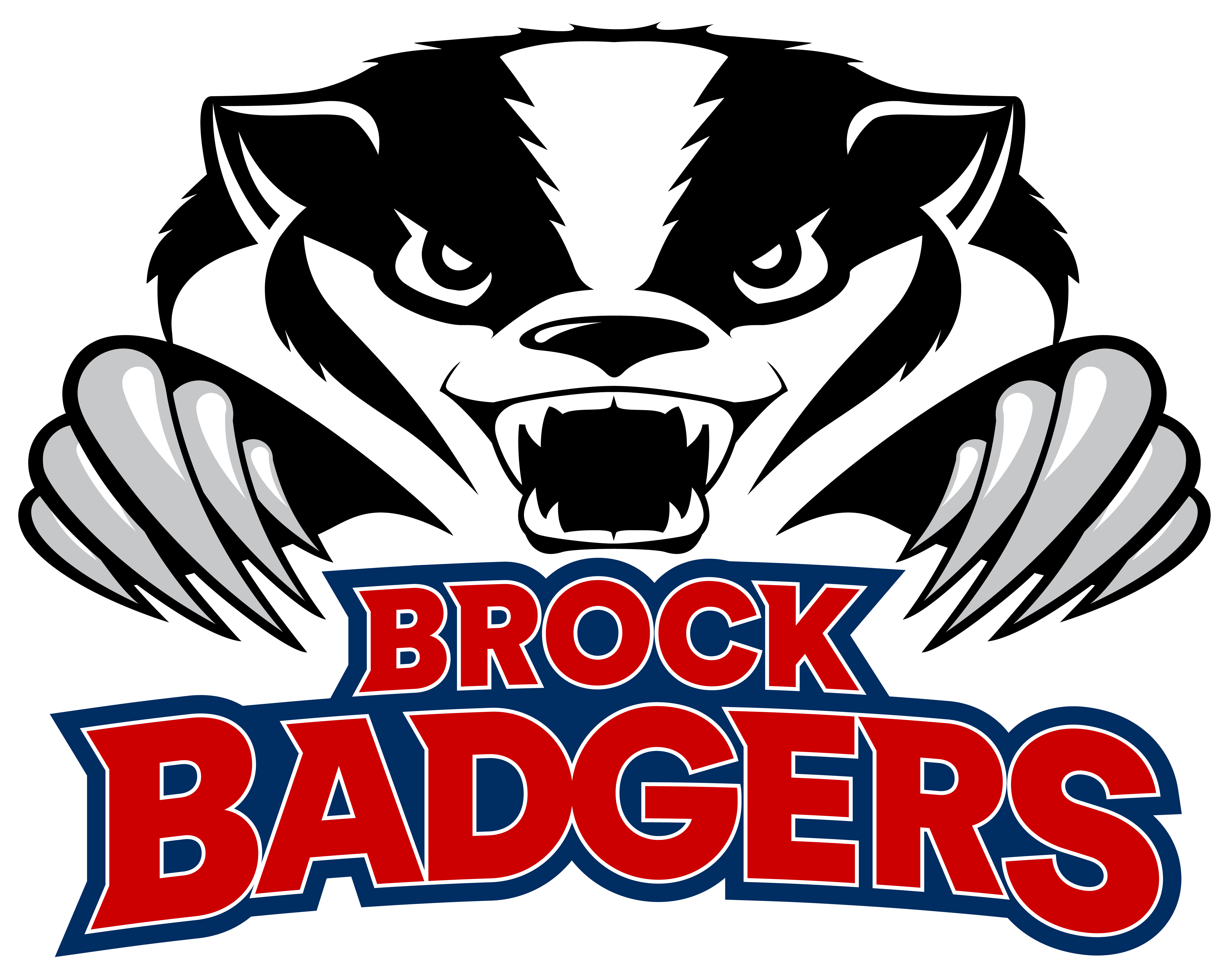 Brock badgers logo - full colour.