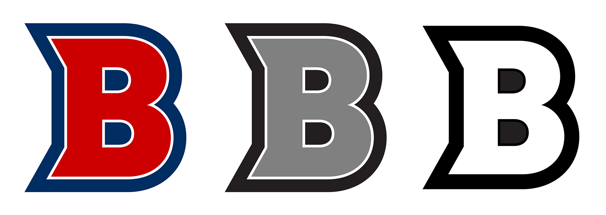 Brock badgers logo varsity "B" example