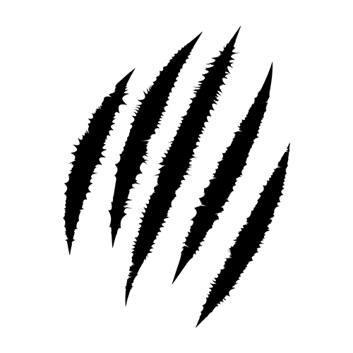 Badgers graphic element - scratch - black
