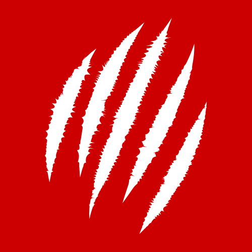 Badgers graphic element - scratch - white