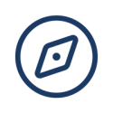 Multiple locations icon - compass