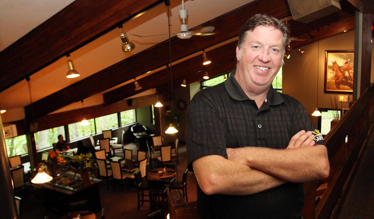 Mark Hand at Alphie's Trough restaurant.