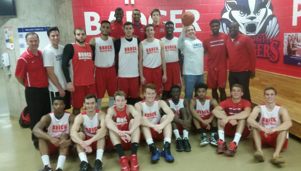 Men's basketball team meets Brian Cuban.