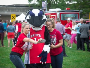 Boomer was a big hit with Alumni and students during Homecoming weekend.