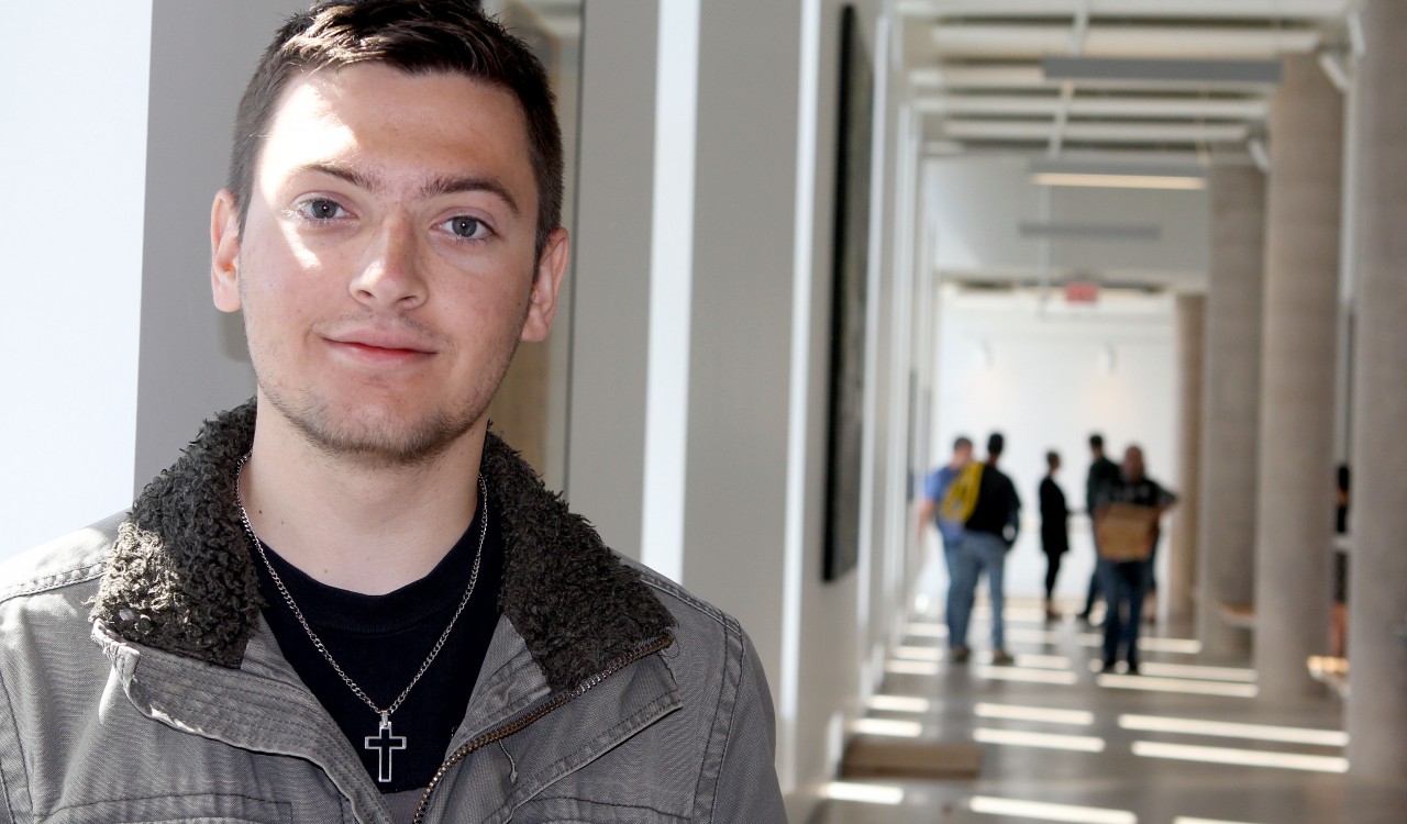 First-year Brock University drama student Colin Williams is happy to be part of the MIWSFPA inaugural class.