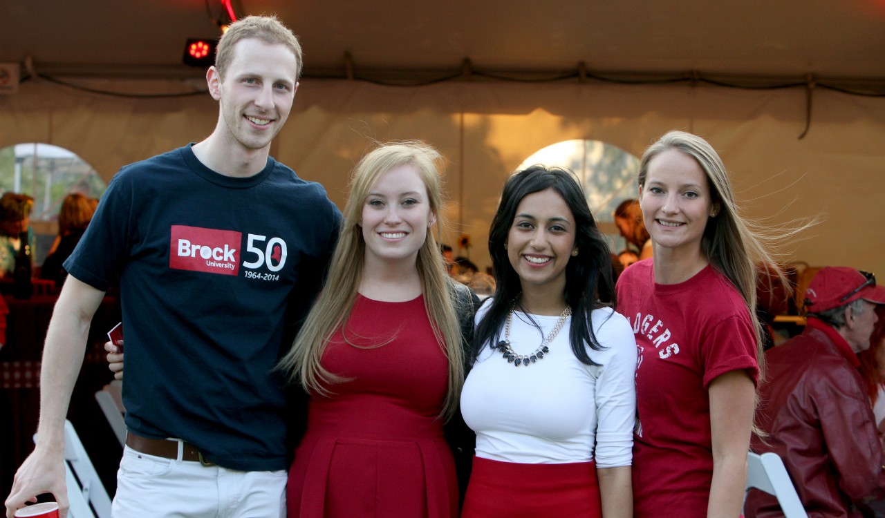 Riley Percheson, Stacey Smith, Aanchal Narula and Krista Kendell are photographed at last year's Red Dinner. This year's event takes place Saturday, Sept. 19.