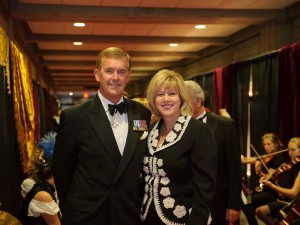 Lt. Col. Jeff Cairns (BEd '83) and Kitty Cairns (BA'87, MEd '05)