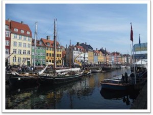 Third place in the International Week photo contest for landscapes taken by Jerika Sanderson, Nyhavn, Denmark.