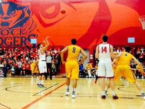 The Badgers take on the University of Victoria Vikes at Bagers vs. Bullying Oct. 22. The Badgers won 99-69.