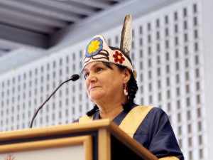Brock University's new Chancellor Shirley Cheechoo gives her first convocation speech Saturday, Oct. 17.