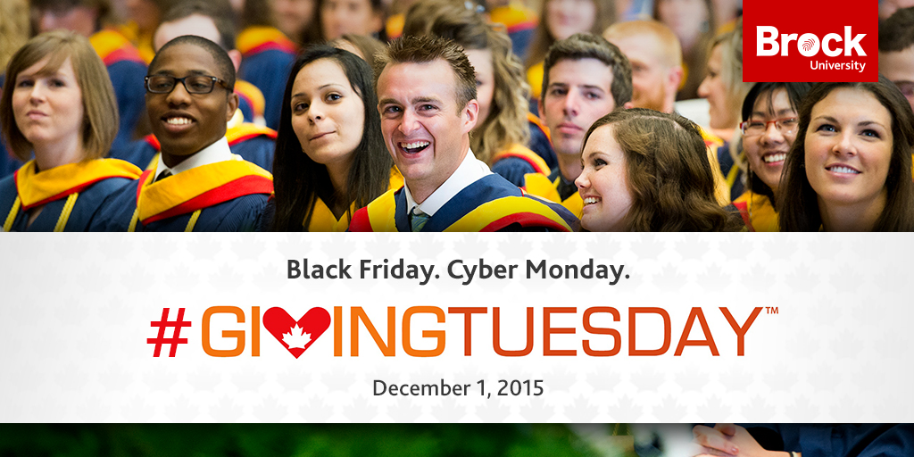 Giving Tuesday graphic that says "Black Friday-Cyber Monday. Giving Tuesday. December 1, 2015