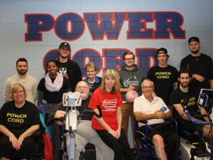 Members of the Power Cord program at the Brock-Niagara Centre for Health and Well-Being with Brock student volunteers from the Faculty of Applied Health Sciences.