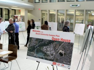 Staff and faculty got a look at Brock University's updated campus plan during an open house this week.