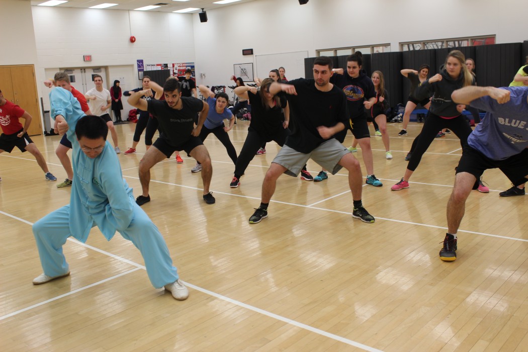 Kinesiology students practicing Chen-style Tai Chi .