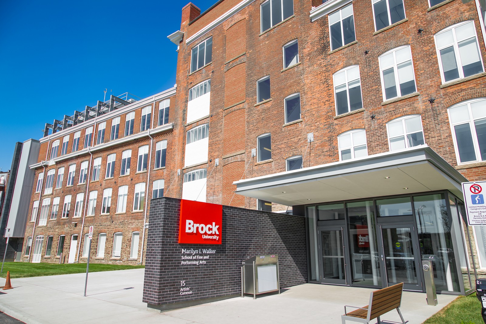 The former Canada Hair Cloth Building in downtown St. Catharines has been transformed into the Marilyn I. Walker School of Fine and Performing Arts - a building blending old with new.