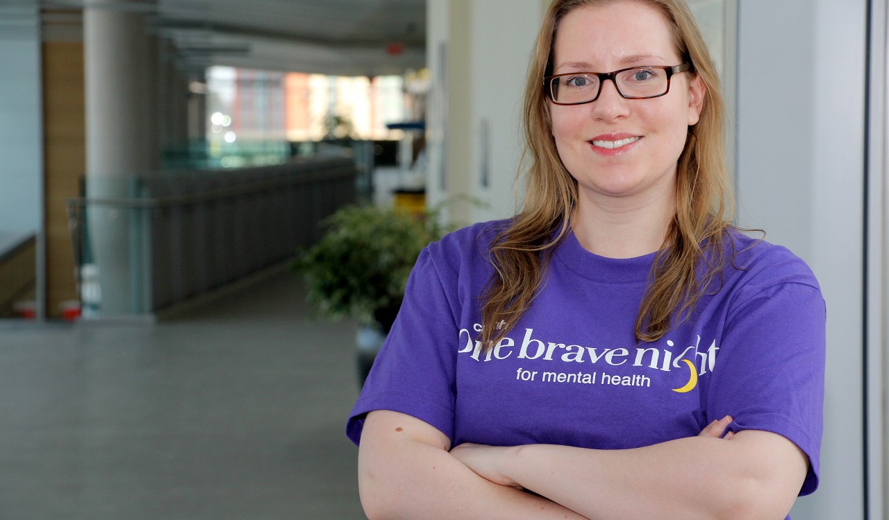 Michelle Balge, fourth-year sociology student at Brock University, co-organized One Brave Night for Mental Health happening Friday, March 4.